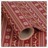 Aimyoo Kraft Christmas Wrapping Paper Single Roll,