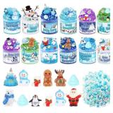 24 Days Xmas Snowflake Advent Calendar Putty Toys