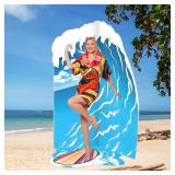 5 FT 3D Wave Cardboard Cutout Stand up Ocean Waves