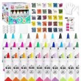 30 Colors Tie Dye Kit, Fabric Dye Set for Kids Adu