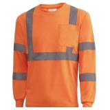 2XL Class 2 High Visibility Shirts for Men Long Sl