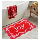 16x24 Inch Holiday Door Mat,Bath Rug, Non-Slip Xma