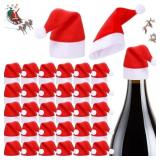 Red Santa Hats 30 Pcs Mini Christmas Hat for Craft