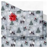 GIOLNIAY Christmas Wrapping Paper for Kids Men Wom