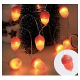 Fonusty Thanksgiving Decoration Acorn String Light