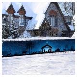 HOMETITUTE Nativity Scene Christmas Banner 118x20
