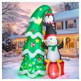 7FT Inflatable Christmas Tree Outdoor Decorations,