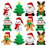 12 Pieces 5.7 Inch Christmas Mini Stuffed Animals