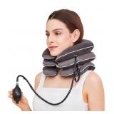 Neck Stretcher for Pain Relief, Adjustable Inflata