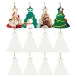 Sublimation Ceramic Ornaments, Christmas Tree Porc
