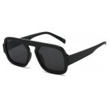 Retro 70s Square Aviator Sunglasses for Women Men