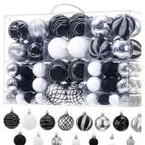 100PCS Shatterproof Christmas Ball Ornaments Set,
