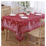 Anlass Christmas Tablecloth 60x102 Inch, Heavyweig