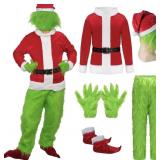 Size Large 6pcs Grinch Green Plush Christmas Monst