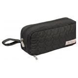 Pencil Case Pouch, Soft Quilted Pen Bag with Zippe