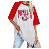 Size large Baseball Shirts for Women Oversized Bas