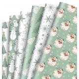 JarThenaAMCS 12 Sheets Christmas Wrapping Paper -N