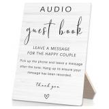 Audio Guest Book Sign, Audio Phone Guestbook Woode