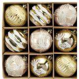 DecorbyHannah 9ct 3.15inch Christmas Ornaments Tre