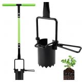 30in Long Handle Bulb Planter Tool, 5 in 1 Lawn To