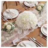 2 Pcs Hydrangea Artificial Flower Balls Arrangemen