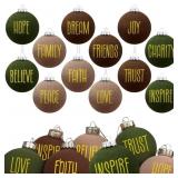 24 Pcs Green Brown Beige Modern Farmhouse Velvet C