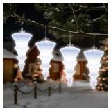 Lanpn 4 Pcs 12" Outdoor LED Ornament, Large Christ