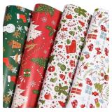 Christmas Wrapping Paper Folded for Kids Boys Girl