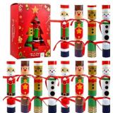 12 Pack Christmas Party Favors, No Snap Holiday Pa
