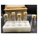New glass juicing bottles