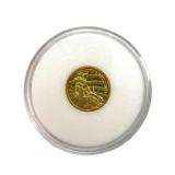 2011 Cook Islands Gold $5 Statue of Liberty