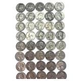 $10.00 face Washington Silver Quarters,