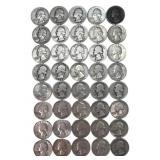 $10.00 face Washington Silver Quarters,