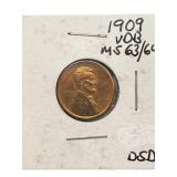 1909 VDB Lincoln Wheat Penny, Nice.