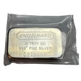 Englehard 10 ozt .999 fine Silver bar #C278088