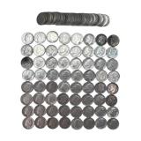 $10.00 face Roosevelt Silver Dimes, (100) Dimes.