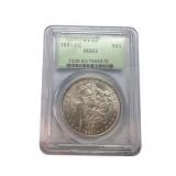 1891 CC Morgan Silver Dollar PCGS MS62