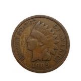 1909S Indian Head Penny Semi Key.