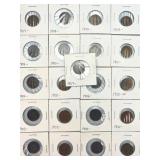 1900 to 1909 Indian Head Pennies, (21) total.