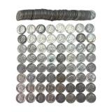 $14.00 face Roosevelt Silver Dimes, (140) Dimes.