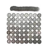 $10.00 face Mercury Silver Dimes, (100) Dimes.