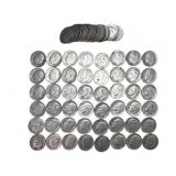 $6.30 face Roosevelt Silver Dimes, (63) Dimes.