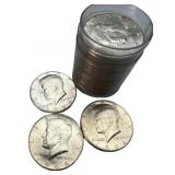 (20) 1964 Unc 90% Silver Kennedy Half Dollars,