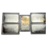 (5) Engelhard 1 ozt .999 fine Silver bars