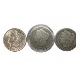 1886 o, 1890, 1900 o Morgan Silver Dollars.