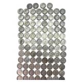 $10.00 face Roosevelt Silver Dimes, (100) Dimes.