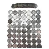 $10.00 face Roosevelt Silver Dimes, (100) Dimes.