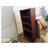 Wooden Book Shelf, Mirror and (2) Wooden Frames