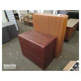 Wooden File Cabinet and Shelf