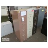 (3) Assorted File Cabinets
